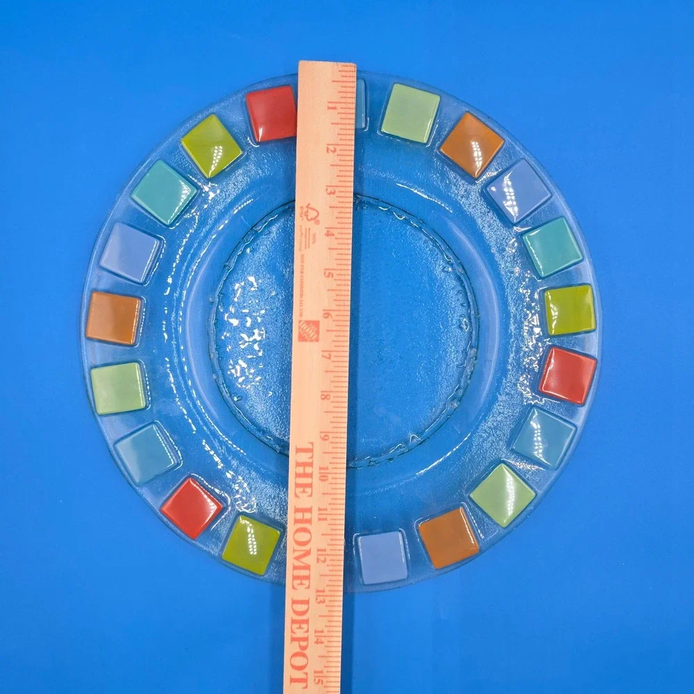 Vintage Postmodern Fused Art Glass 13